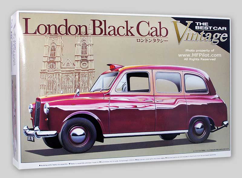 Aoshima 1/24 London Black Cab Vintage Aoshima PLASTIC MODELS