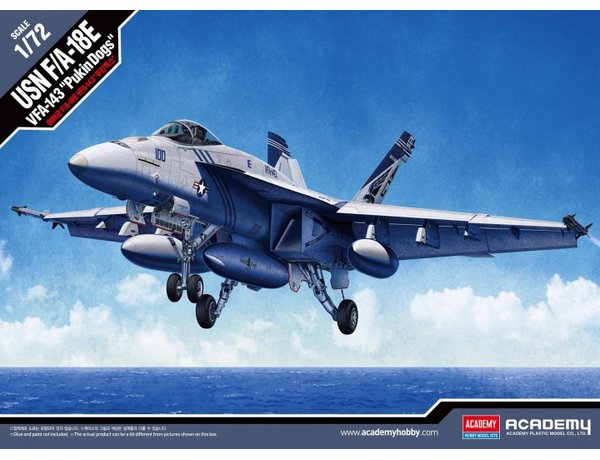Academy 1/72 Usn F/A-18E Vfa-143 Pukin Dogs Academy PLASTIC MODELS