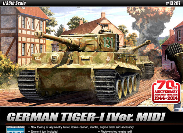 Academy 1/35 Tank Tiger1 70Th Anniversary - Hobbytech Toys