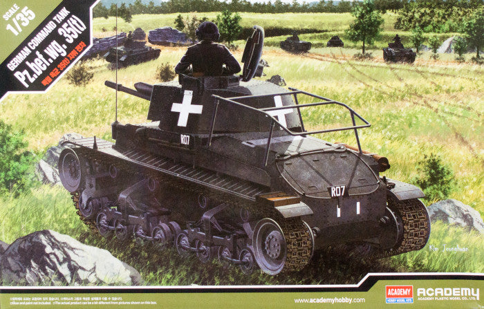Academy 1/35 German Command Tank Pz.Bef.Wg.35.T Academy PLASTIC MODELS
