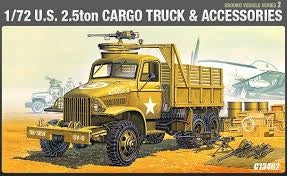 Academy 1/72 Us 2.5Ton Cargo Truck And Accessories Academy PLASTIC MODELS