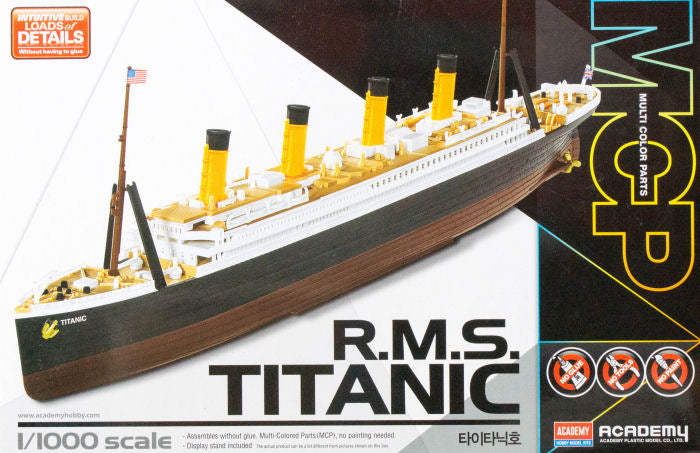 Academy 1/1000 Rms Titanic Mcp Model Kit Academy PLASTIC MODELS