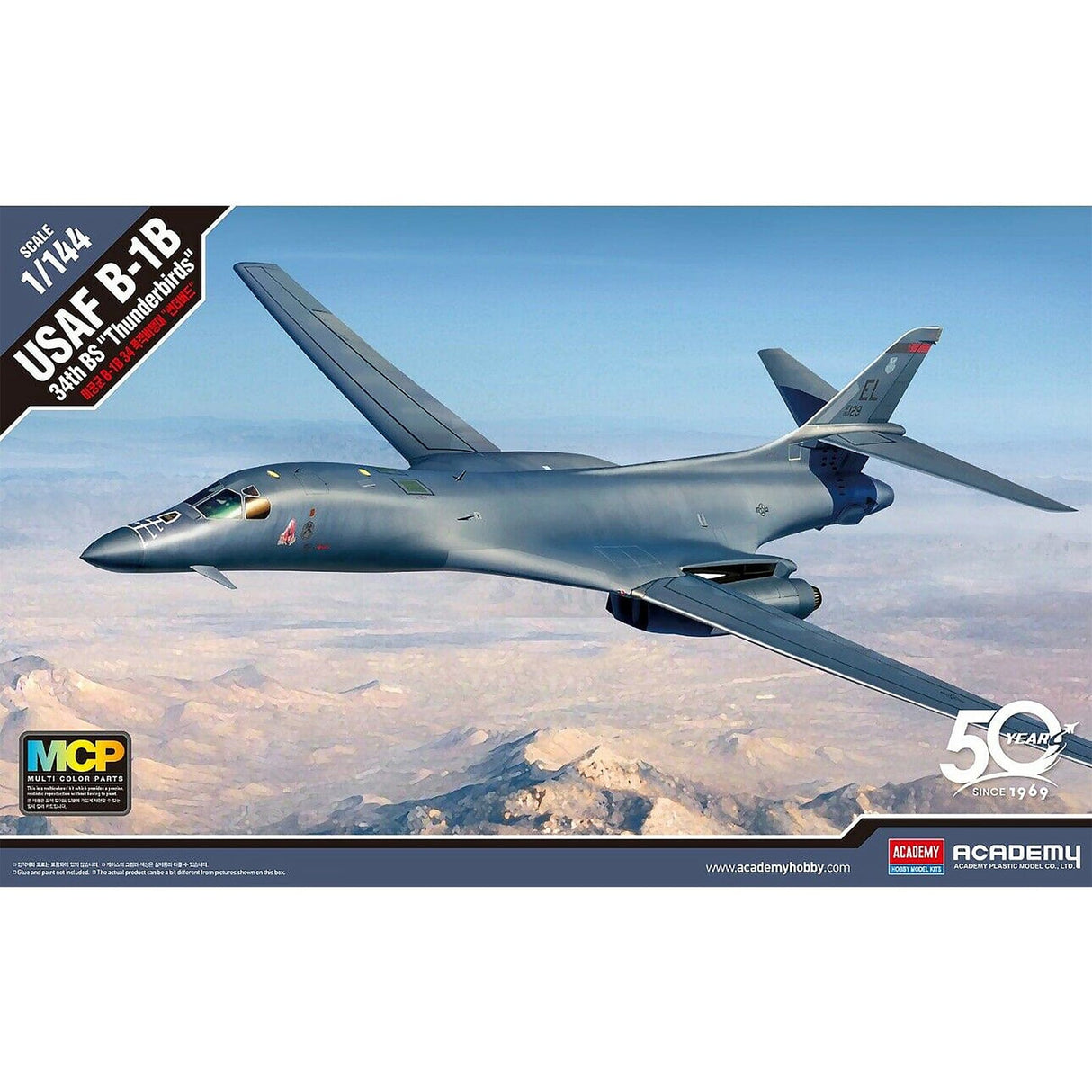 Academy 1/144 Usaf-B-1B 34Th Bs Thunderbirds Academy PLASTIC MODELS