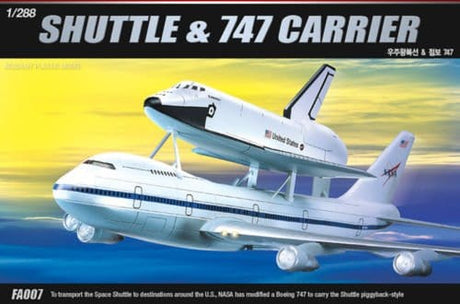 Academy 1/288 Shuttle & 747 Carrier Plastic Model Kit Academy PLASTIC MODELS