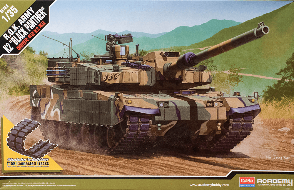 Academy 1/35 Rok Army K2 Black Panther Tank Academy PLASTIC MODELS