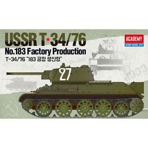 Academy 1/35 Ussr T-34/76 No.183 Factory Production Tank Academy PLASTIC MODELS