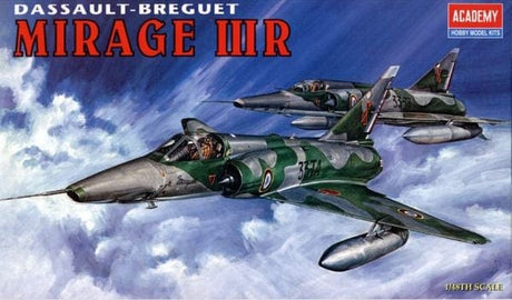Academy 1/48 Mirage Iiir Fighter Plastic Model Kit Academy PLASTIC MODELS