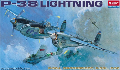 Academy 1/48 P-38 Combination Version Lightning Plastic Model Kit Academy PLASTIC MODELS