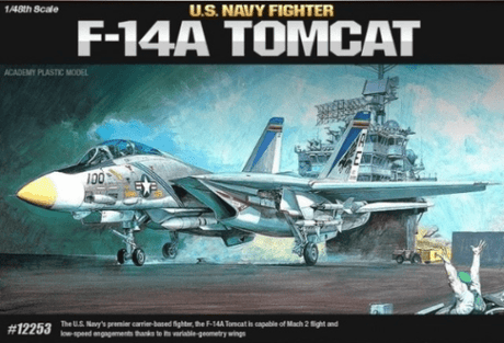 Academy 1/48 Us Navy Fighter F-14A Tomcat Academy PLASTIC MODELS