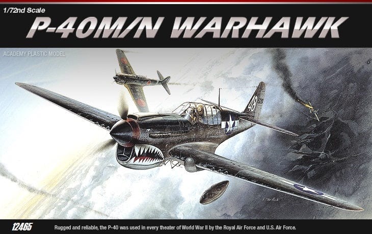 Academy 1/72 P-40M/N Warhawk Plastic Model Kit Aus Decals Academy PLASTIC MODELS