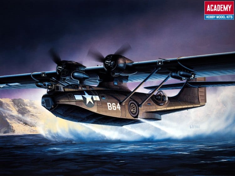 Academy 1/72 Pby-5A Catalina Plastic Model Kit Aus Decals Academy PLASTIC MODELS