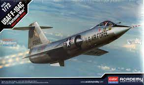 Academy 1/72 USAF F-104C "Vietnam War" Plastic Model Kit [12576] - Hobbytech Toys