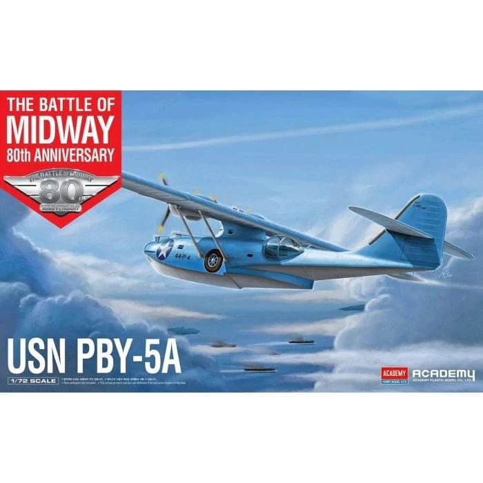 Academy 1/72 USN PBY-5A "Battle of Midway" Plastic Model Kit [12573] - Hobbytech Toys