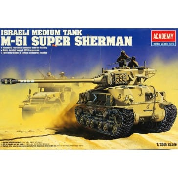 Academy 13254 1/35 M-51 Super Sherman Isreali Medium Tank Academy PLASTIC MODELS