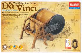 Academy 18138 Davinci Mechanical Drum Plastic Model Kit Academy PLASTIC MODELS