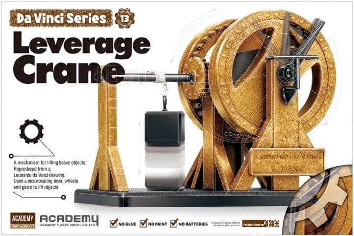 Academy 18175 Davinci Leverage Crane Plastic Model Kit Academy PLASTIC MODELS