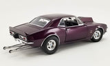 Acme 1/18 1967 Chev Camaro Drag Outlaws Dark Metallic Purple Haze - Hobbytech Toys