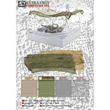 AFV Club AC35019 1/35 Extra Thin Camouflage Net-Desert Tan AFV Club PLASTIC MODELS