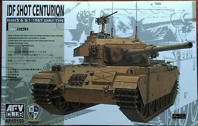 AFV Club AF35159 1/35 IDF Shot Centurion Mk5 & 5/1 Plastic Model Kit AFV Club PLASTIC MODELS