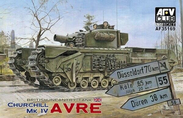 AFV Club AF35169 1/35 Churchill Mk.IV Avre Plastic Model Kit AFV Club PLASTIC MODELS