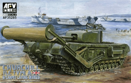 AFV Club AF35285 1/35 Churchill Tlc Type-A (w/ Carpet Laying Devices) Plastic Model Kit AFV Club PLASTIC MODELS