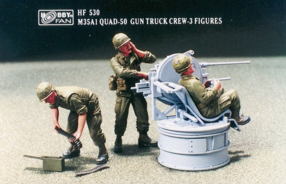 AFV Club HF530 M35A1 Quad-50 Gun Truck Crew Plastic Model Kit AFV Club PLASTIC MODELS