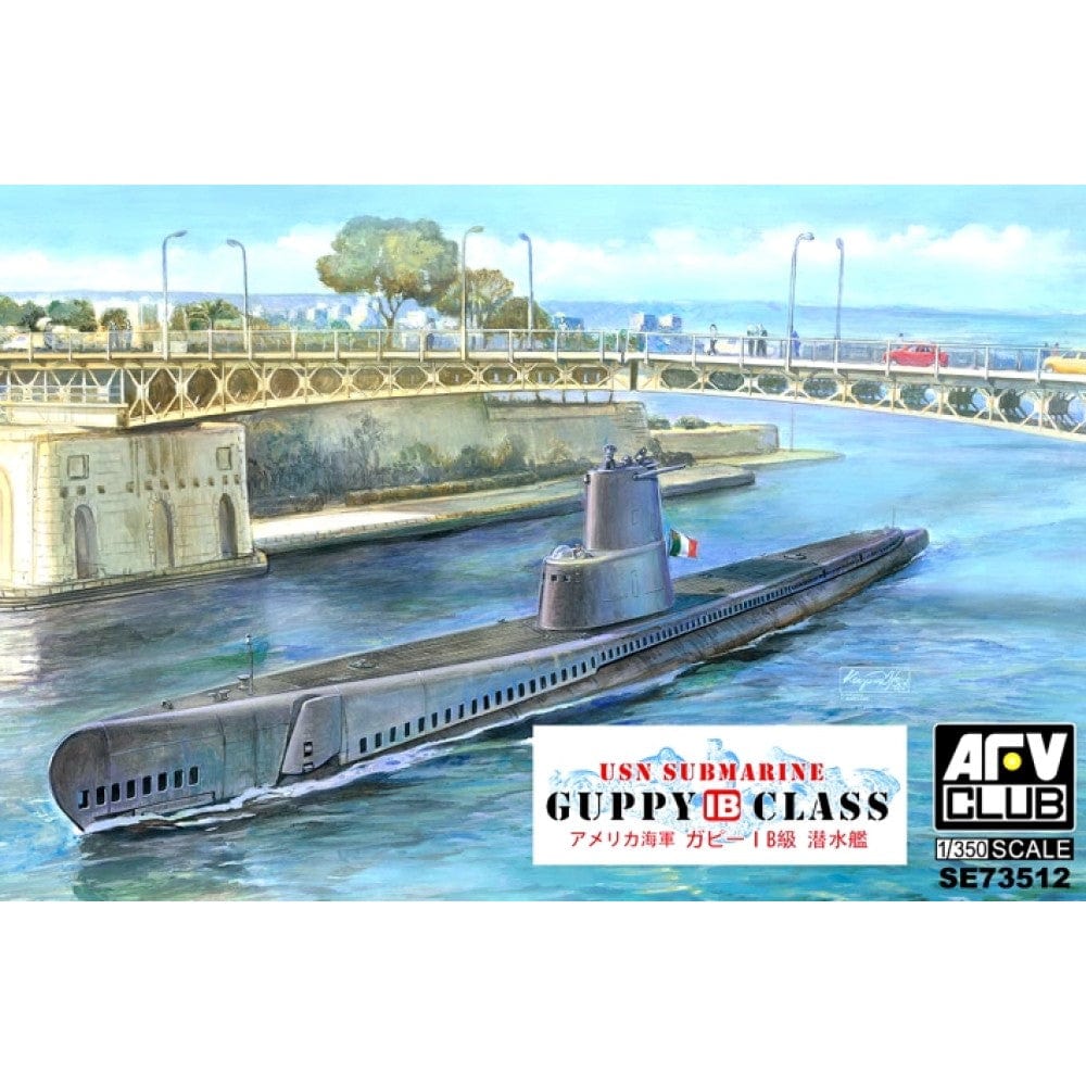 AFV Club SE73512 1/350 USN Guppy LB Class Submarine (SS Leonardo Da Vinci) Plastic Model Kit AFV Club PLASTIC MODELS