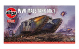 Airfix 1/76 Wwi Male Tank Mk1 Airfix PLASTIC MODELS