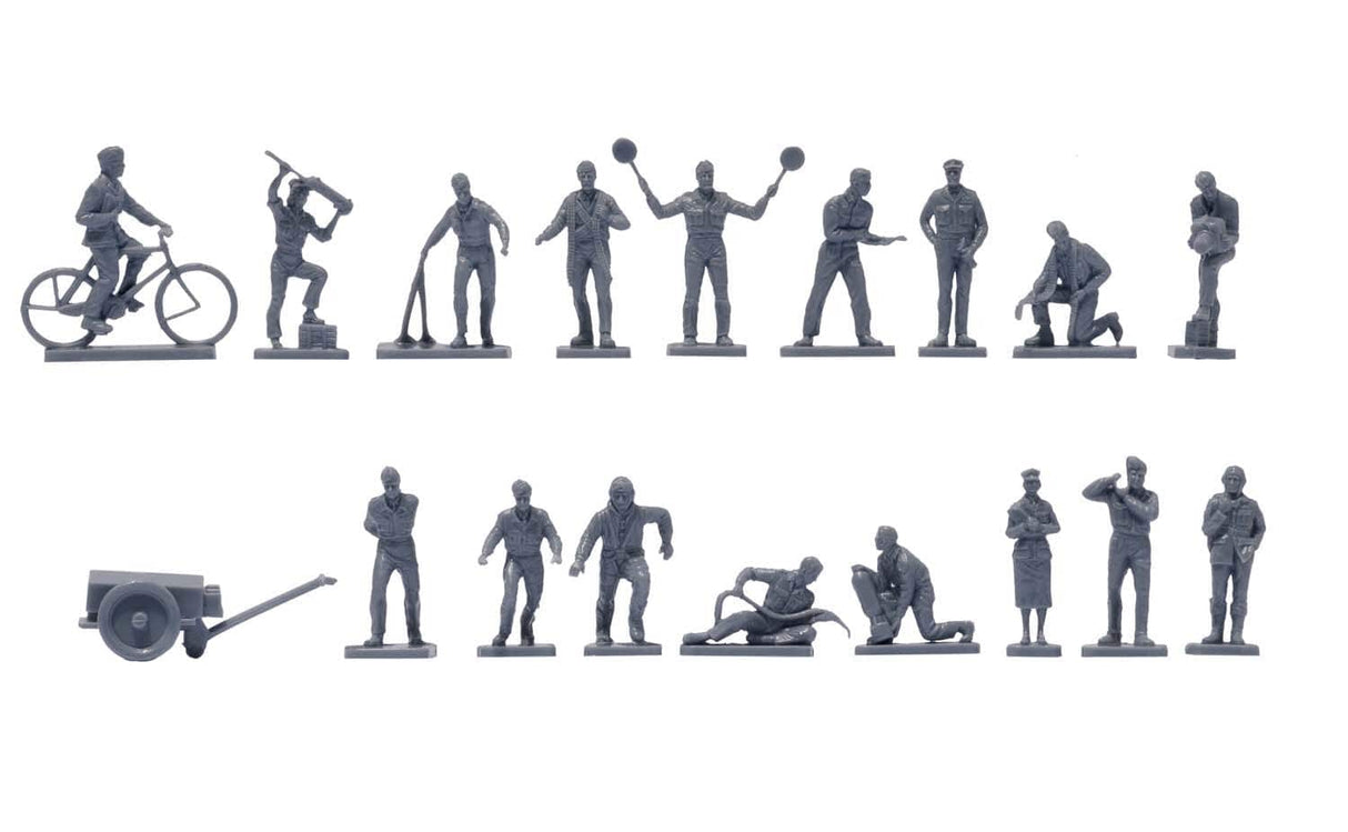 Airfix 1/76 Raf Personnel Vintage Classic Airfix PLASTIC MODELS