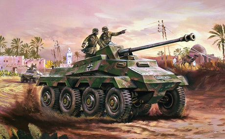 Airfix 1/76 Sd.Kfz.234 Armoured Car Airfix PLASTIC MODELS
