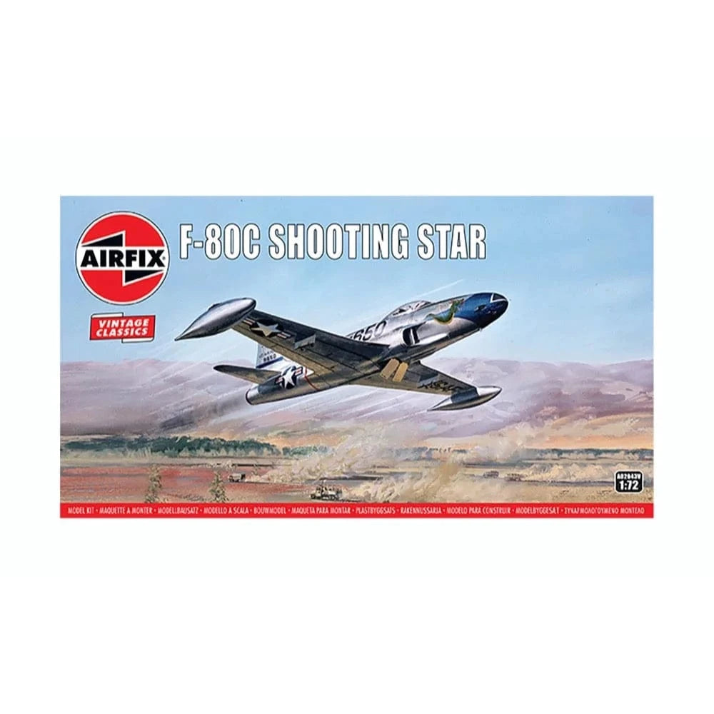 Airfix A02043V 1/72 F-80C Shooting Star Plastic Model Kit - Hobbytech Toys