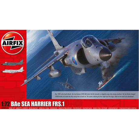 Airfix 1/72 Bae Sea Harrier Frs1 Airfix PLASTIC MODELS