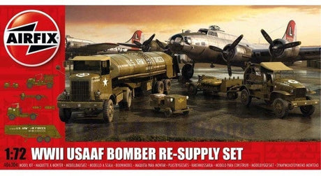 Airfix 1/72 Wwii Usaaf Bomber Re-Supply Set Airfix PLASTIC MODELS