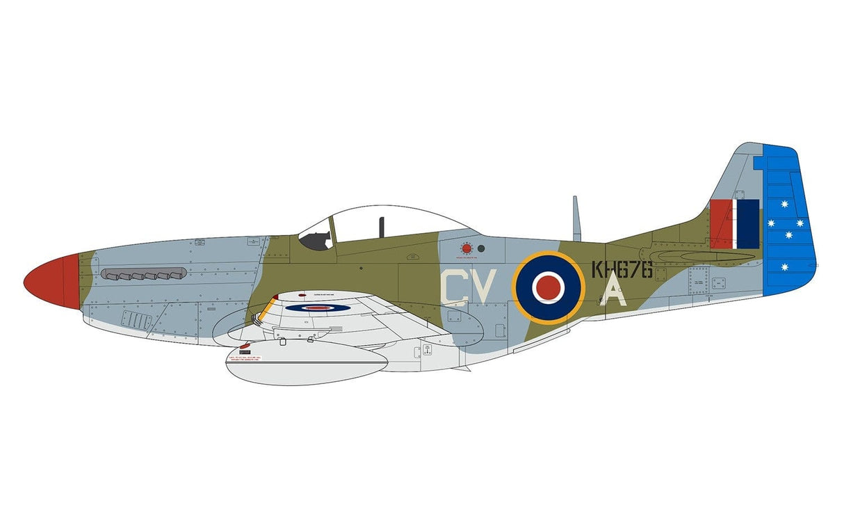 Airfix 1/48 North American Mustang Mkiv P51K Mustang Airfix PLASTIC MODELS