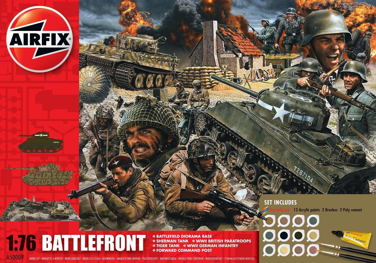 Airfix 1/76 D-Day 75Th Anniversary Battlefront Gift Set Airfix PLASTIC MODELS
