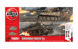 Airfix 1/72 Classic Conflict Tiger1 VS Sherman Firefly Gift Set Airfix PLASTIC MODELS