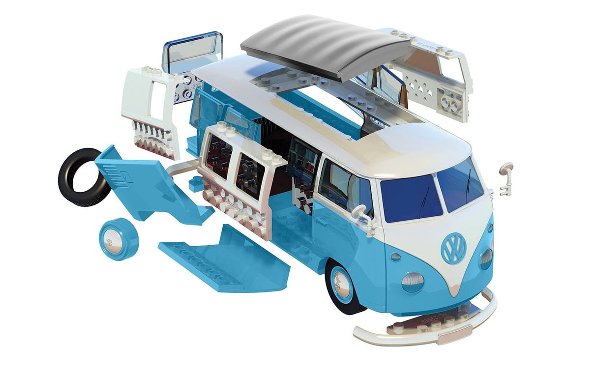 Airfix Quick Build VW Camper Van Blue Airfix PLASTIC MODELS