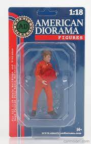 American Diorama 1/18 Dan - Mechanic Figure Orange Uniform Accessory - Hobbytech Toys