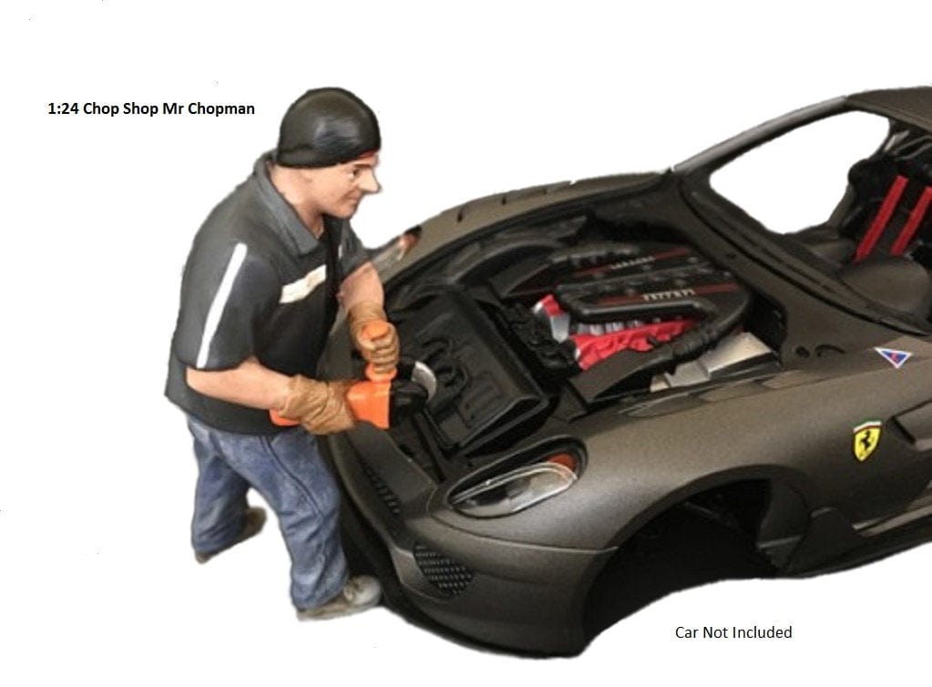 American Diorama 1/24 Mr Chopman Chop Shop Set Figure Accessory - Hobbytech Toys