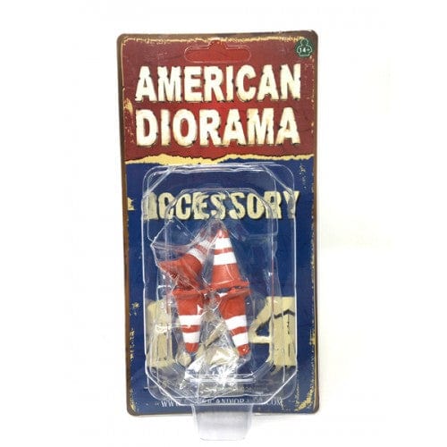 American Diorama 1/24 Traffic Cones Accessory American Diorama DIE-CAST MODELS