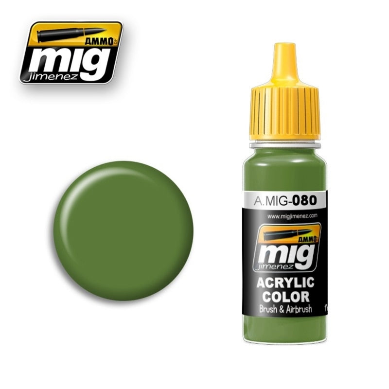 Mig Ammo Bright Green MIG PAINT, BRUSHES & SUPPLIES