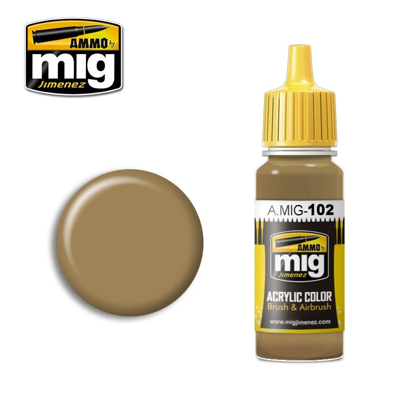 Mig Ammo Ochre Brown MIG PAINT, BRUSHES & SUPPLIES