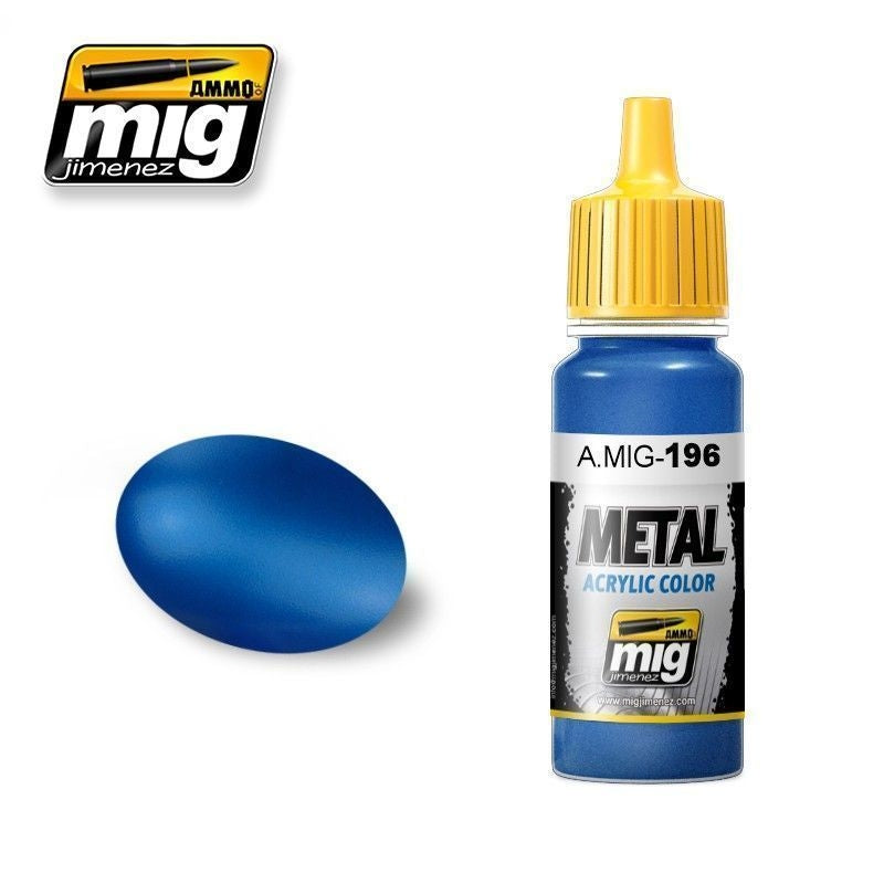 Mig Ammo Warhead Metallic Blue MIG PAINT, BRUSHES & SUPPLIES
