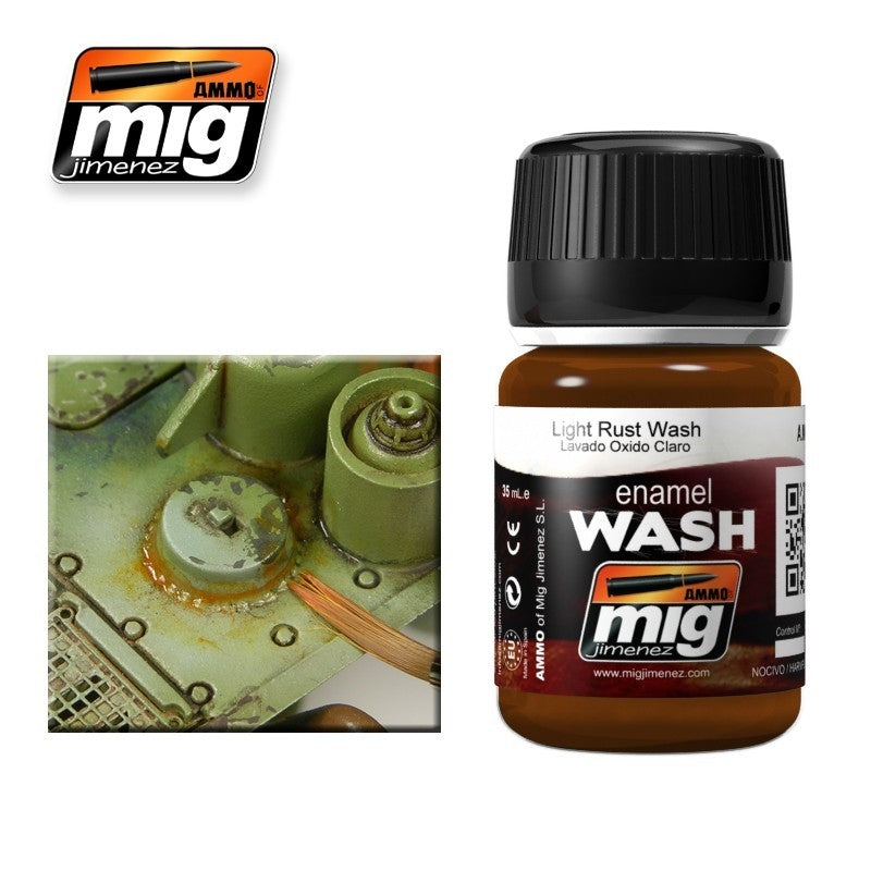 Mig Ammo Light Rust Wash MIG PAINT, BRUSHES & SUPPLIES
