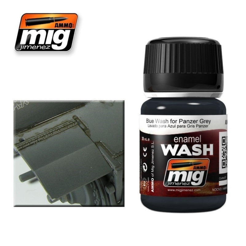 Mig Ammo Blue Wash For Panzer Grey MIG PAINT, BRUSHES & SUPPLIES