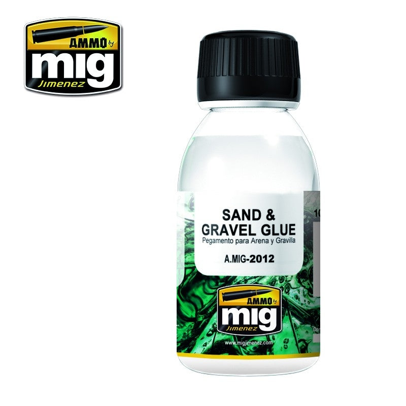 Mig Ammo Sand & Gravel Glue MIG PAINT, BRUSHES & SUPPLIES
