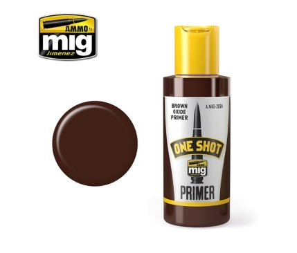 Mig Ammo One Shot Primer - Brown Oxide MIG PAINT, BRUSHES & SUPPLIES