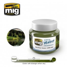 Mig Ammo Slow River Waters MIG PAINT, BRUSHES & SUPPLIES