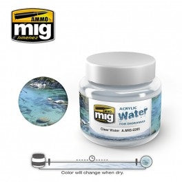 Mig Ammo Clear Water MIG PAINT, BRUSHES & SUPPLIES