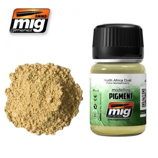 Mig Ammo Pigment - North Africa Dust MIG PAINT, BRUSHES & SUPPLIES
